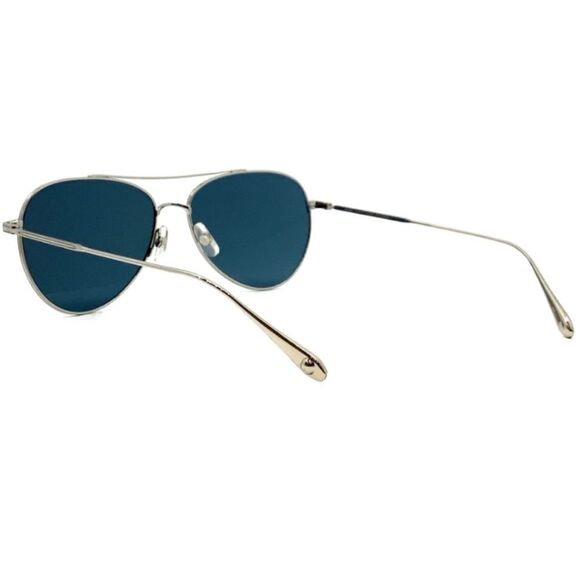 RARE! Garrett Leight Culver Silver Aviator Sunglasses main image 8